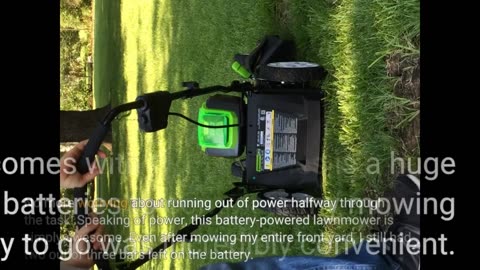 Read Reviews: Greenworks Pro 80V 21" Brushless Cordless Lawn Mower, 4.0Ah Battery and 60 Minute...