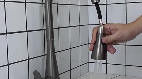 Kitchen Adjustable Three-Mode Faucet Sprayer Filter Water Saving Nozzle