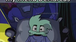 First Sleepover With DeMarcus | Pajama Sam | Meme
