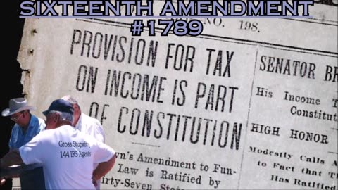 Sixteenth Amendment #1789 - Bill Cooper