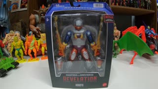 Masters Of The Universe Masterverse Roboto Action Figure Review! MOTU Masterverse!