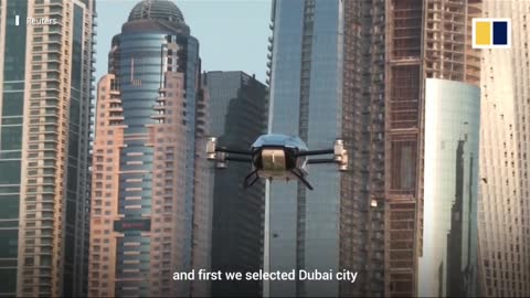 Flying Car Make First Appearance In Dubai.( First Flying Car In Dubai)