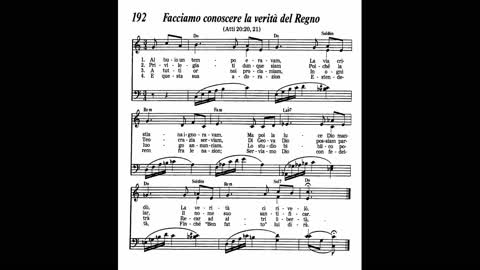 Facciamo conoscere la verità del Regno (canzone 192 da Cantate lodi a Geova)