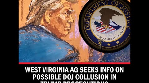 NEWSMAX West Virginia AG DOJ Colluded with The White House in Trumps Prosecutions