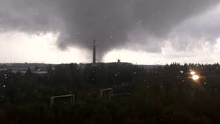 Tornado in Russia on August 24, 2016 (3rd Angle)