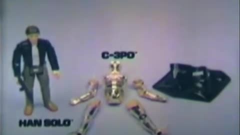 Star Wars 1981 TV Vintage Toy Commercial - Empire Strikes Back Action Figures Han Solo & C-3PO #1