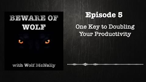 Episode 5: One Key to Doubling your Productivity