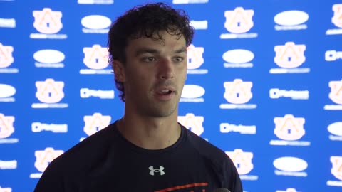 Auburn Football - Payton Thorne talks to the media