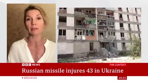 Missile strike in Ukraine injures at least 43 – BBC News
