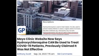 You can use hydroxychloroquine now