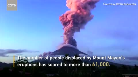 Spectacular time-lapse of Mayon volcano eruptions