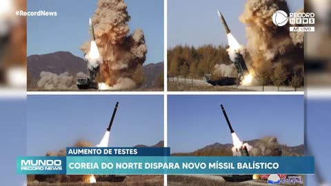 Coreia do Norte dispara mais um míssil balístico