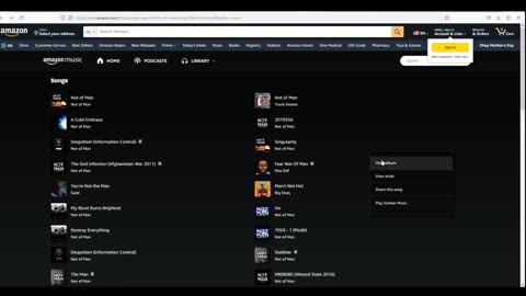 Amazon Music Censorship of Not of Man