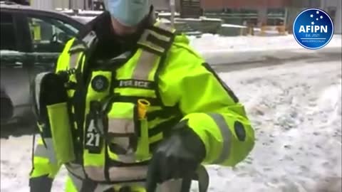 Canada: Police abusing anyone out on the streets - 21/02/2022