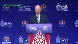 Bali ID: Klaus Schwab Giving His Orders to our 'Elected' Leaders at the G20 Summit