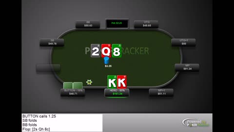 This is why online poker is easy. Should have been small pot.