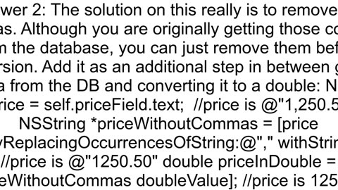 Convert String to double when comma is used