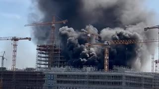Multiple explosions and fire at construction site in Hamburg, Germany