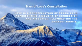 Love is a constellation of stars