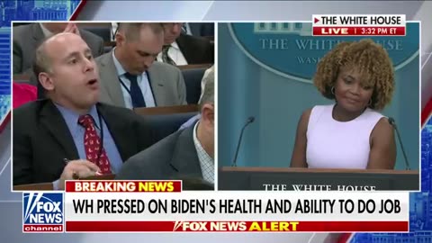Reporter asks Karine Jean-Pierre if Biden has Alzheimer's disease or dementia Gutfeld News