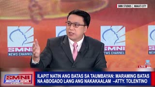 Ilapit natin ang batas sa taumbayan: mga abogado lang nakakaalam —Atty. Tolentino