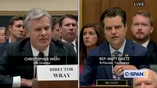 Matt Gaetz exposes Wray. How is it possible that Wray hasn’t been impeached yet?