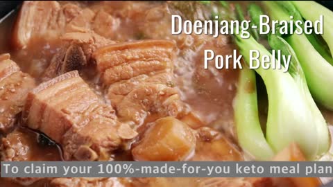 Wanna Lose Weight by Eating Doenjang Braised Pork Belly? (KETO DIET)
