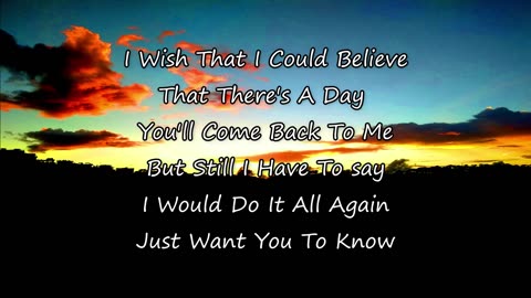 This video is a lyrics video of the song "Just Want You To Know by Backstreet Boys