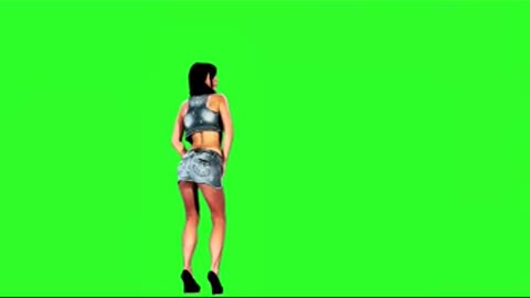 Green screen shots: dancing girl #27