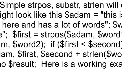 Isolate the string between two strings