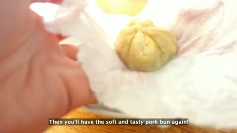 10 min Juicy #recipes #porkbuns #japanesebread Pork Buns in the Microwave