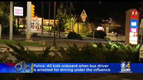 Bus driver with 40 students onboard arrested for OUI in Pembroke