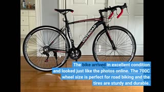 Customer Comments: PanAme 26 Inch Road Bike for Men and Women, 700C Wheels Racing Bicycle with...