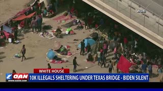 10K illegals sheltering under Texas bridge – Biden silent