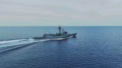 The Spanish Navy publishes footage of the launch of a Harpoon missile against the retired ship