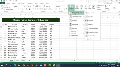 Ms Excel Basic To Advance Tutorial For Beginners with free certification by google (class-03)