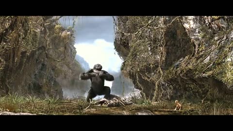 King Kong Movie 'King Kong Combat Fight With Three Dinosaurus'