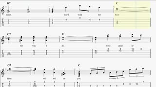 Your Cheating Heart Guitar tabs and music