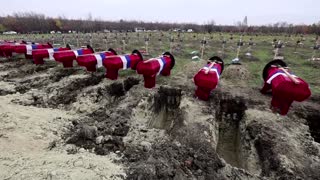 Luhansk burial for fallen pro-Russian soldiers