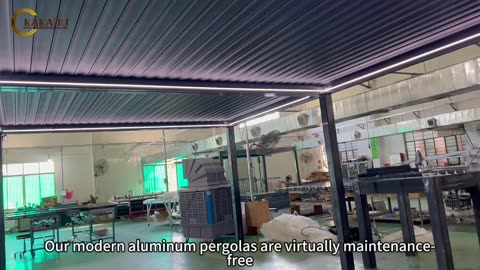 Kakadu Aluminum Outdoor Factory Supplying Modern Aluminium Gazebos Pergola with LED Light Pergola