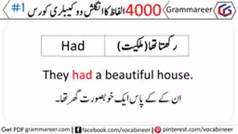 Larn urdu to English