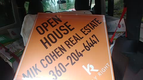 My New "Construction Site Quality" Open House Signs From Sign Pros in Redmond, WA