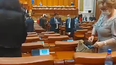 2021/06/29 Diana Iovanovici-Șoșoacă in Parlament cu sacul