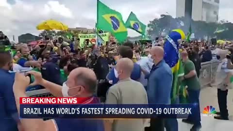 Brazil’s Coronavirus Outbreak Grows Amid Government Tension | NBC Nightly News
