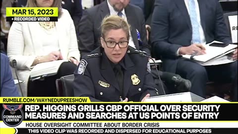 Rep. Clay Higgins v. CBP Official Over Border Security Measures