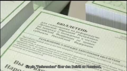 So druckt die sogenannte „Volksrepublik Luhansk“ hastig Stimmzettel für das „Referendum“ über den B