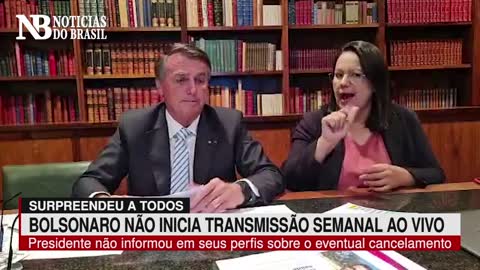 Bolsonaro surpreende e tradicional Live Semanal não é transmitida