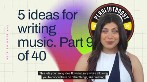 5 ideas for writing music Part 9 of 40