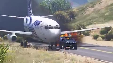 Boeng 737 crash into mountain emergency landing!!!