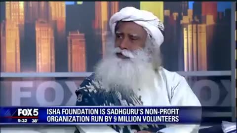 Sadhguru impress USA news channel with his answer